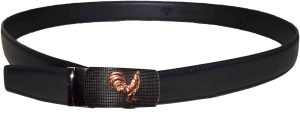 Men's belt. Leather Belt Automatic lock Click Comfort Rooster Buckle UP to 50" N - Image 10