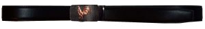 Men's belt. Leather Belt Automatic lock Click Comfort Rooster Buckle UP to 50" N - Image 4