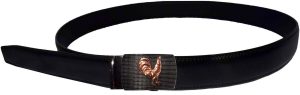 Men's belt. Leather Belt Automatic lock Click Comfort Rooster Buckle UP to 50" N - Image 8