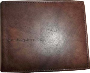 Men's bi-fold Leather Wallet 7 credit debit card ID Change purse 2 bill spaces - Image 9