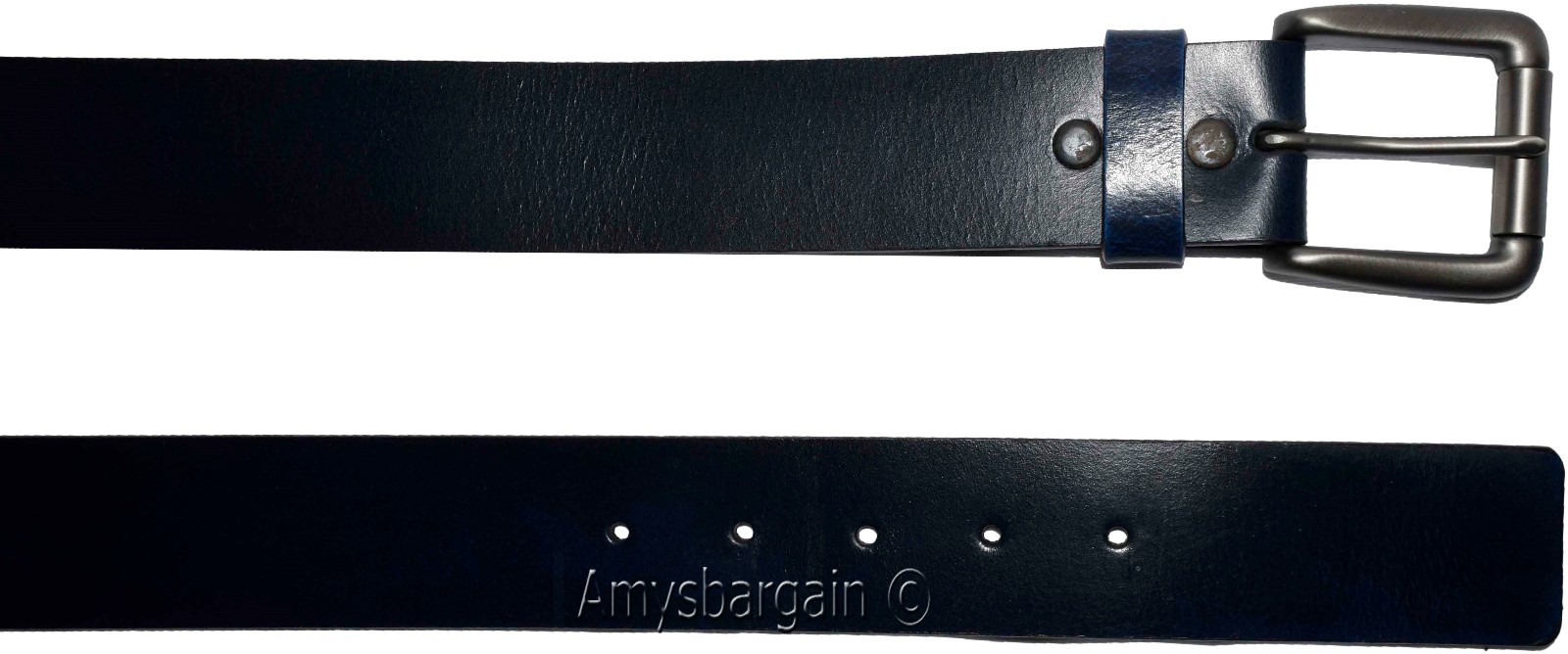 Men's blue Leather Belt size 38 leather waist belt brand newLeather belt - Image 13