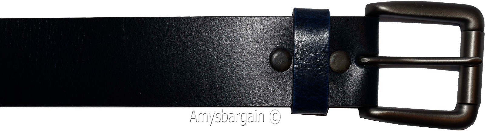 Men's blue Leather Belt size 38 leather waist belt brand newLeather belt - Image 6