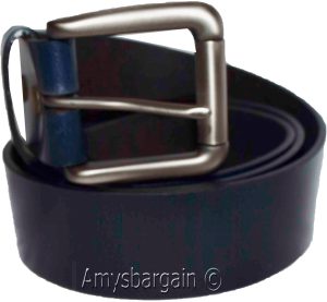 Men's blue Leather Belt size 38 leather waist belt brand newLeather belt - Image 10