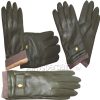 Men’s gloves genuine lambskin leather winter gloves, wool lined winter gloves