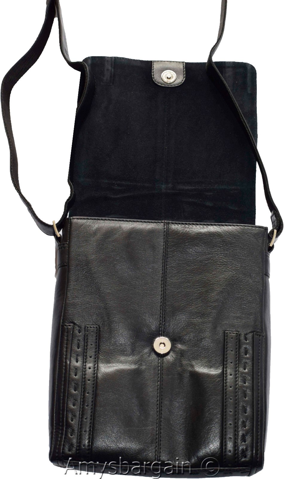 Men's hand bag, Black & Brown Shoulder Bag Handbag Men's Fashion leather bag BN - Image 6