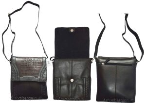 Men's hand bag, Black & Brown Shoulder Bag Handbag Men's Fashion leather bag BN