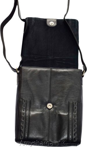 Men's hand bag, Black & Brown Shoulder Bag Handbag Men's Fashion leather bag BN - Image 6