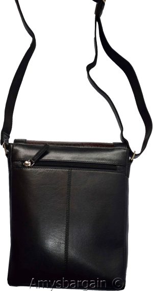Men's hand bag, Black & Brown Shoulder Bag Handbag Men's Fashion leather bag BN - Image 9