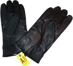 Men's leather gloves, Black Zip on wrist winter gloves lined warm gloves Br New - Image 10