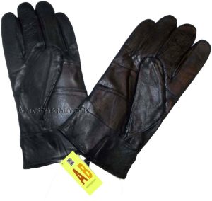 Men's leather gloves, Black Zip on wrist winter gloves lined warm gloves Br New - Image 11
