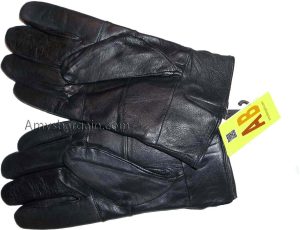 Men's leather gloves, Black Zip on wrist winter gloves lined warm gloves Br New - Image 15