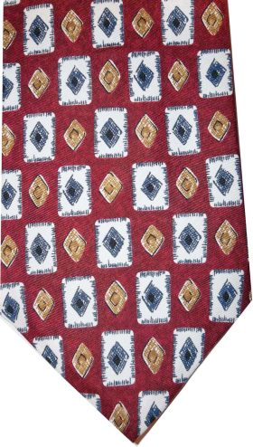 Men's tie. 100 percent silk tie Designer tie Made in USA neck wear brand new tie