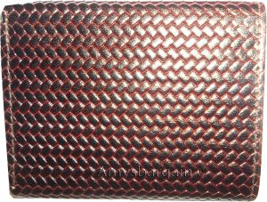 Men’s woven printed leather wallet trifold wallet new 2 billfolds 9 cards id - Image 7