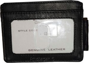 Money Clip, Leather Credit card ID money clip, wallet with magnetic money clip - Image 5