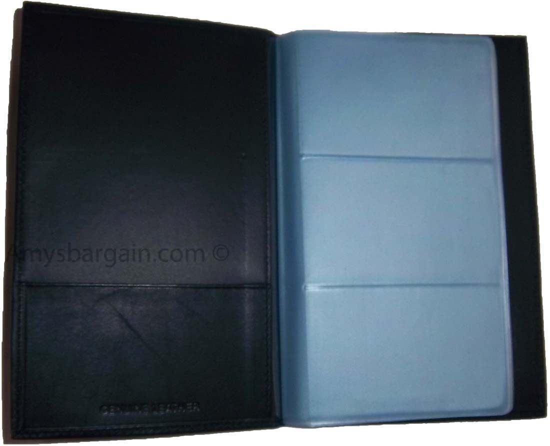 New 60 Card Holder Leather Business Cards ID Case Photo holder; ATM Cards B N+* - Image 10