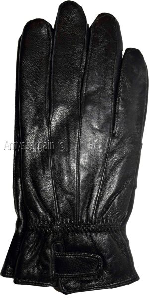 New L Women's Leather Gloves Black warm Winter Gloves casual leather Gloves - Image 12