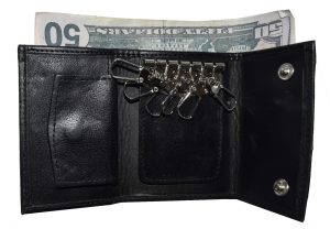 New Leather Key Chain; Zip Coin Case; Key Ring; key chain for men and women #573 - Image 3