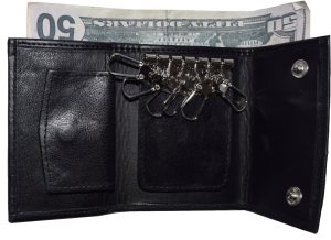 New Leather Key Chain; Zip Coin Case; Key Ring; key chain for men and women #573 - Image 5