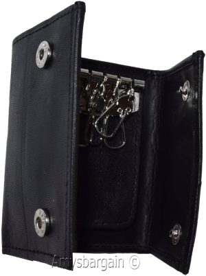 New Leather Key Chain; Zip Coin Case; Key Ring; key chain for men and women #573 - Image 10