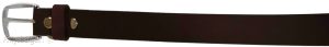 New Medium size Leather Belt, Snap on Cowhide One Piece Brown leather Belt BNWT - Image 11