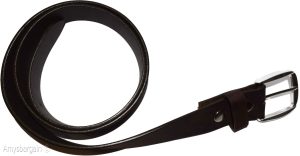 New Medium size Leather Belt, Snap on Cowhide One Piece Brown leather Belt BNWT - Image 13