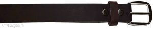 New Medium size Leather Belt, Snap on Cowhide One Piece Brown leather Belt BNWT - Image 6