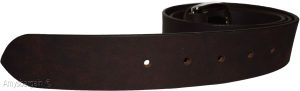 New Medium size Leather Belt, Snap on Cowhide One Piece Brown leather Belt BNWT - Image 7
