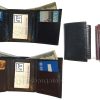 New Men's Wallet. Lizard Printed Leather Trifold wallet 1 ID 9 card 2 bill slots