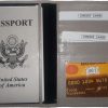 New USA Leather passport case wallet credit ATM card case ID holder Brand New WT