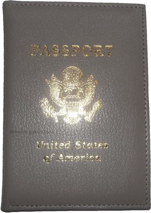 New USA Leather passport case wallet credit ATM card case ID holder Brand New WT - Image 3