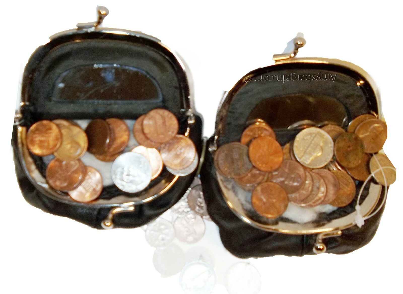 New Women's Leather Mirror Change Purse coin bag Women’s Wallet bag mini purse++ - Image 3