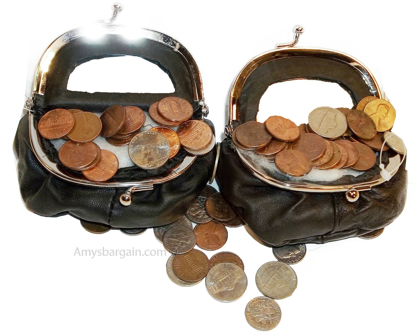 New Women's Leather Mirror Change Purse coin bag Women’s Wallet bag mini purse++ - Image 6