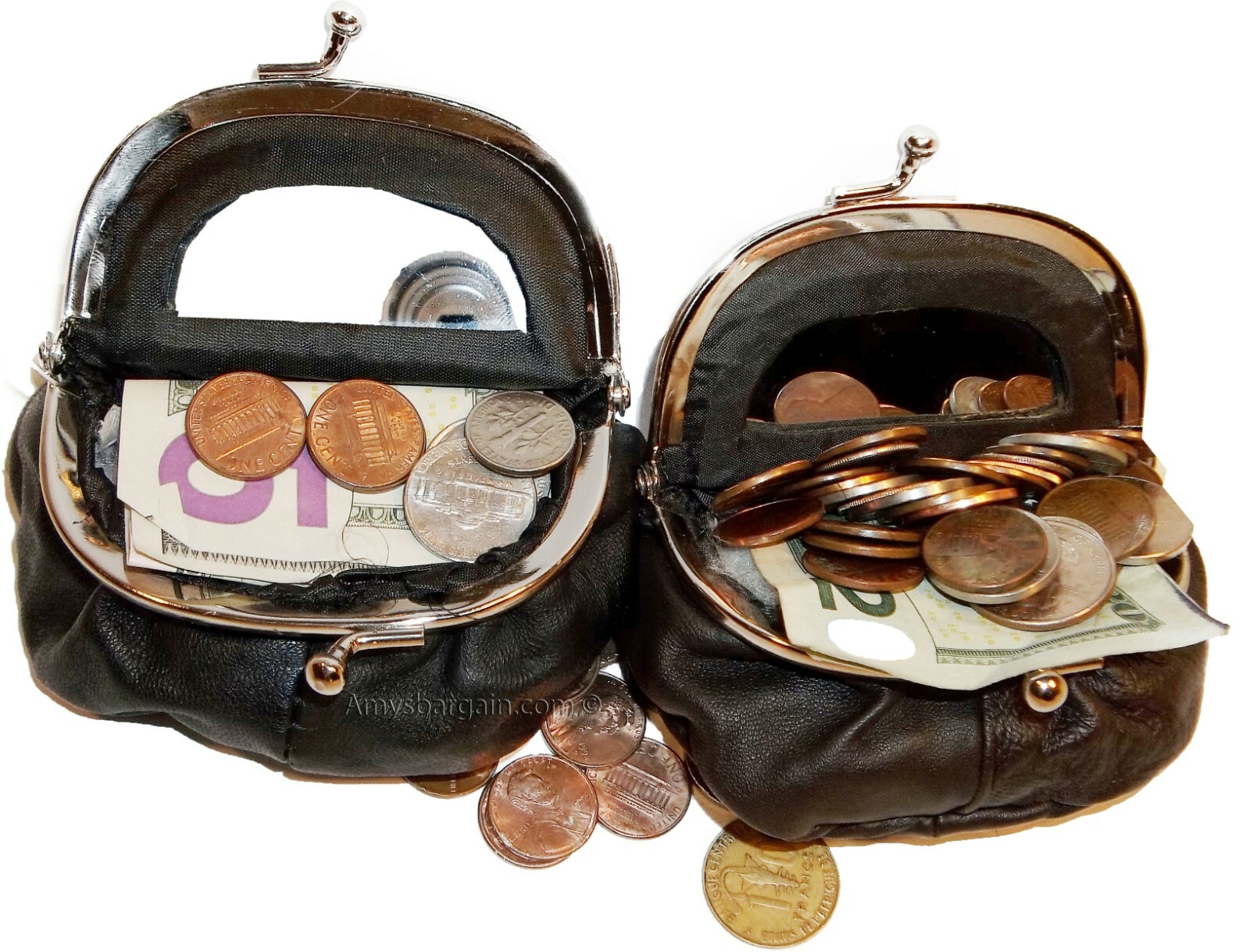 New Women's Leather Mirror Change Purse coin bag Women’s Wallet bag mini purse++ - Image 8