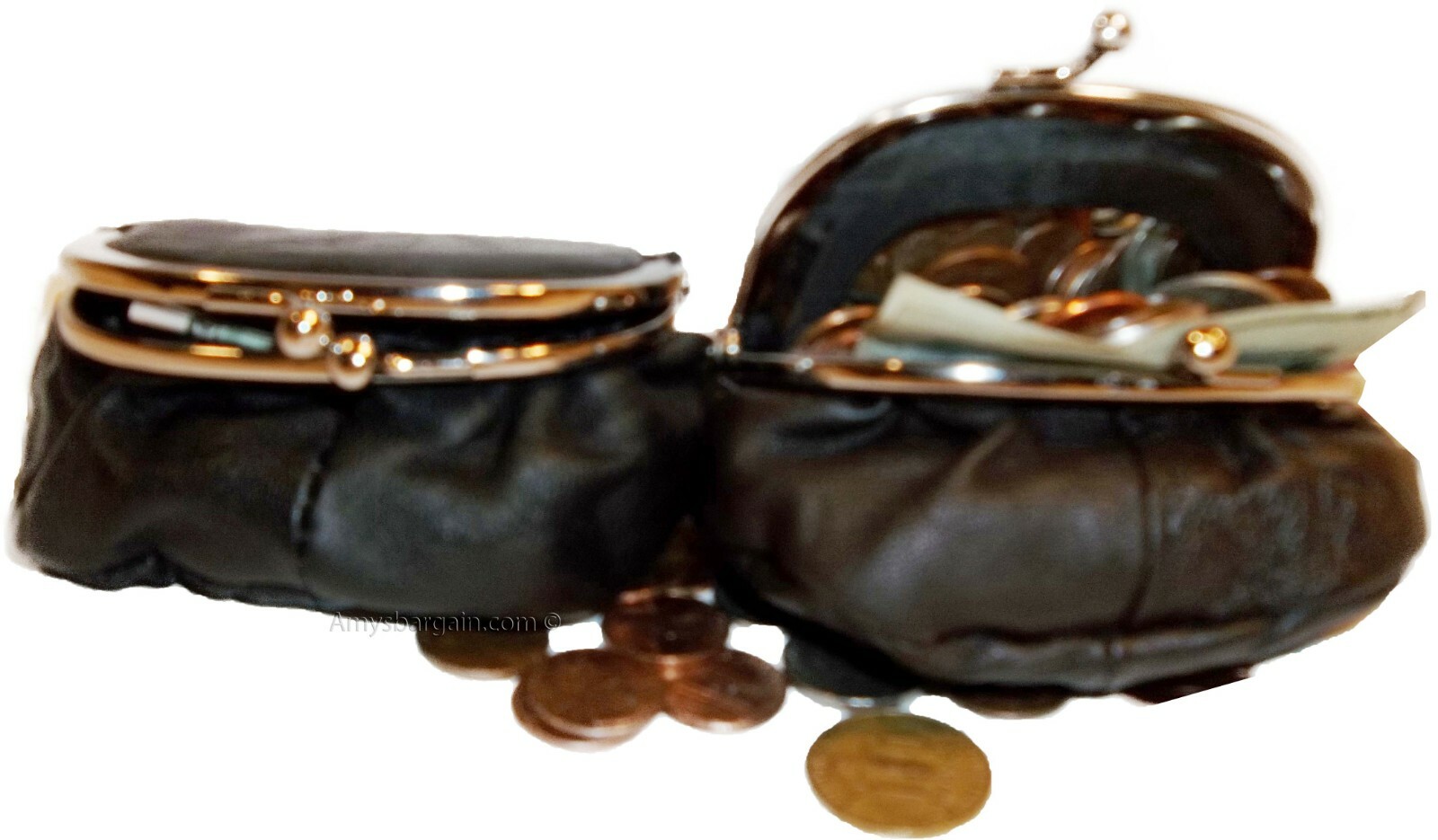 New Women's Leather Mirror Change Purse coin bag Women’s Wallet bag mini purse++