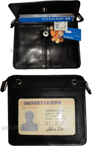 New Women's Neck String Travel Neck Pouch Wallet ID biz new Credit Card case - Image 3