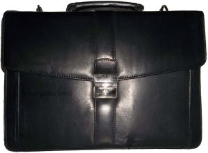 New leather briefcase business case attaché case handbag business bag - Image 3