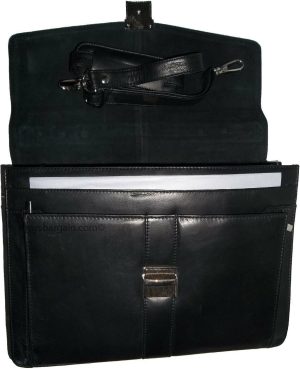 New leather briefcase business case attaché case handbag business bag - Image 4