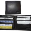 New man's billfold wallet 8 card spaces ID window Suede lined interior Brand BN