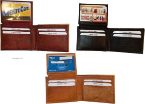 New style leather man's wallets 2 suede lined billfolds Credit card ID holder - Image 12