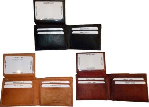 New style leather man's wallets 2 suede lined billfolds Credit card ID holder - Image 5