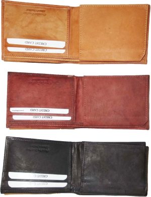 New style leather man's wallets 2 suede lined billfolds Credit card ID holder - Image 8