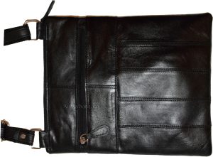 New woman's Leather side bag purse swing bag flat handbag Black pocketbook new - Image 10