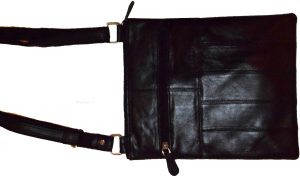 New woman's Leather side bag purse swing bag flat handbag Black pocketbook new - Image 5
