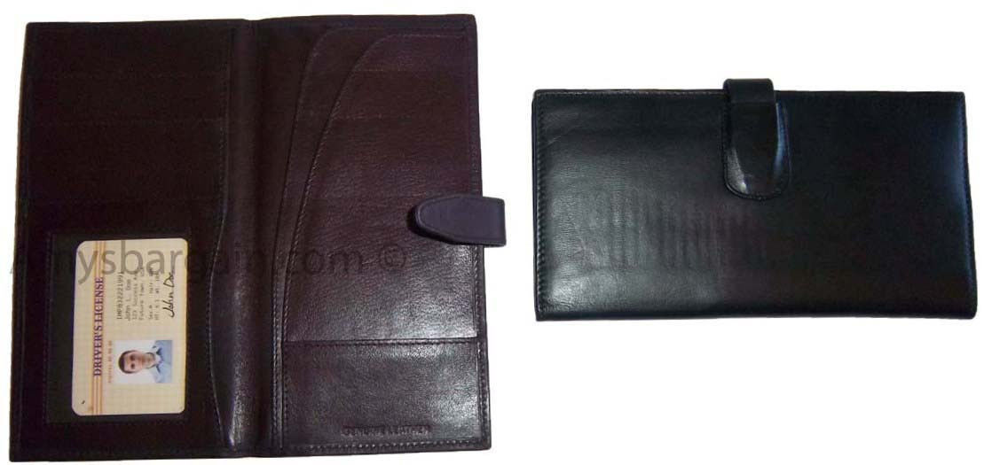 New women/men's document organizer passport ID airline ticket checkbook ATM card - Image 11