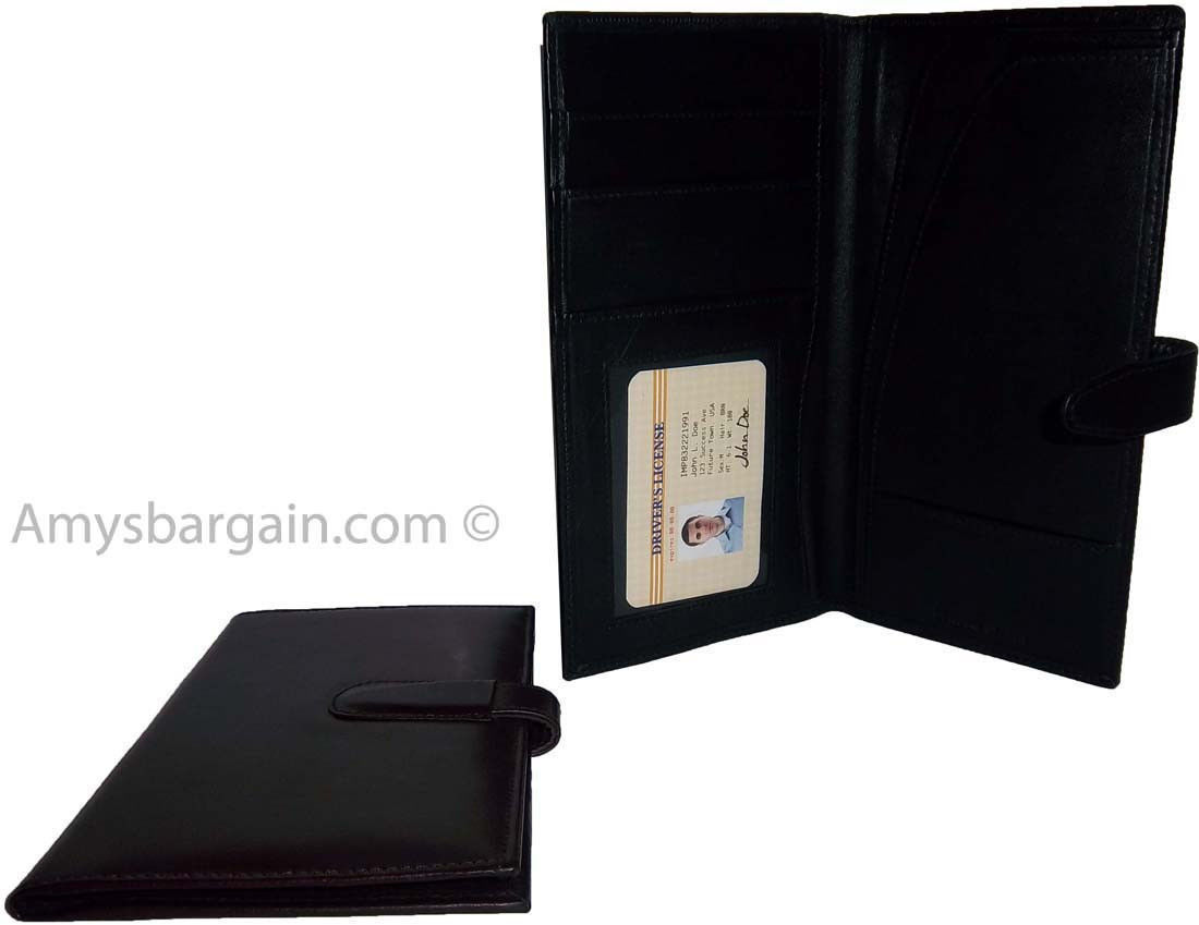 New women/men's document organizer passport ID airline ticket checkbook ATM card - Image 5