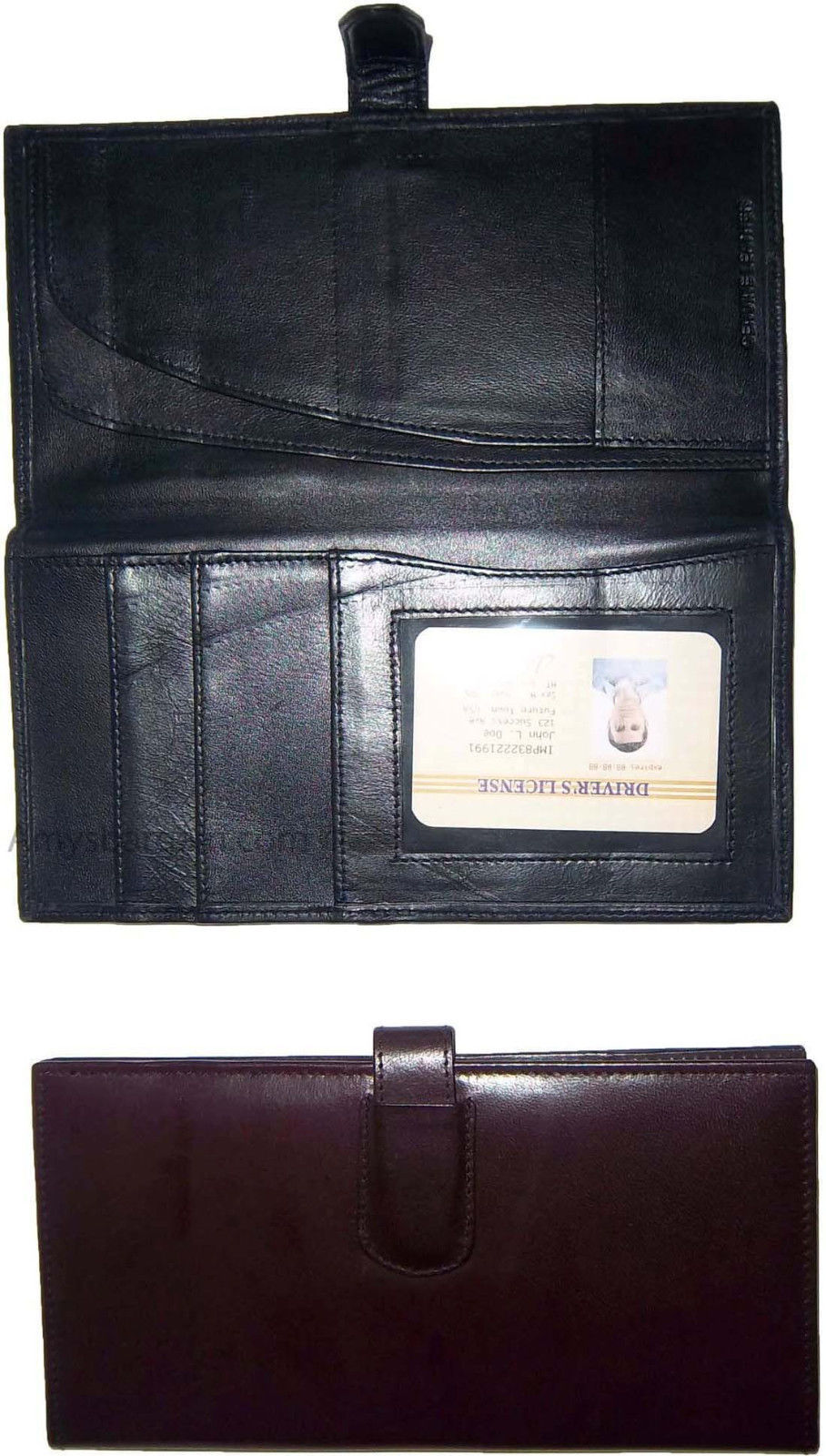 New women/men's document organizer passport ID airline ticket checkbook ATM card - Image 7