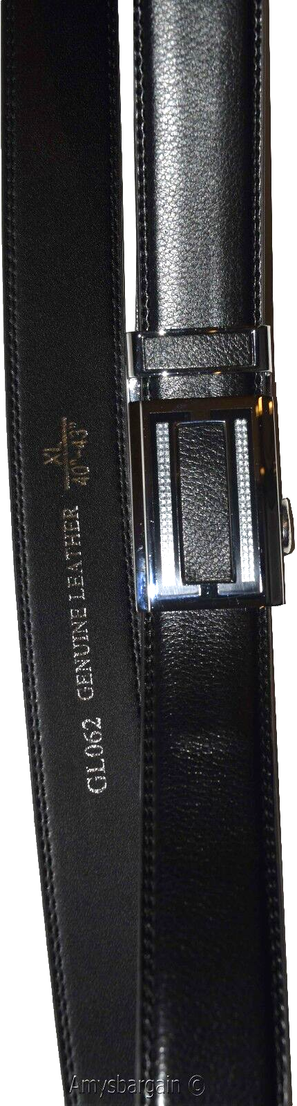 Quick-lock Men's leather dress belt XL Casual belt Automatic fit leather belt - Image 5