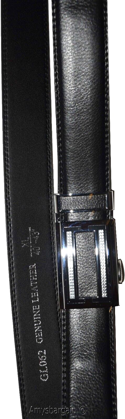 Quick-lock Men's leather dress belt XL Casual belt Automatic fit leather belt - Image 6