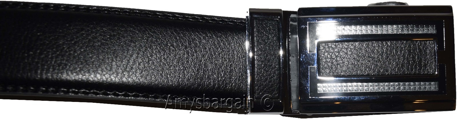 Quick-lock Men's leather dress belt XL Casual belt Automatic fit leather belt - Image 9