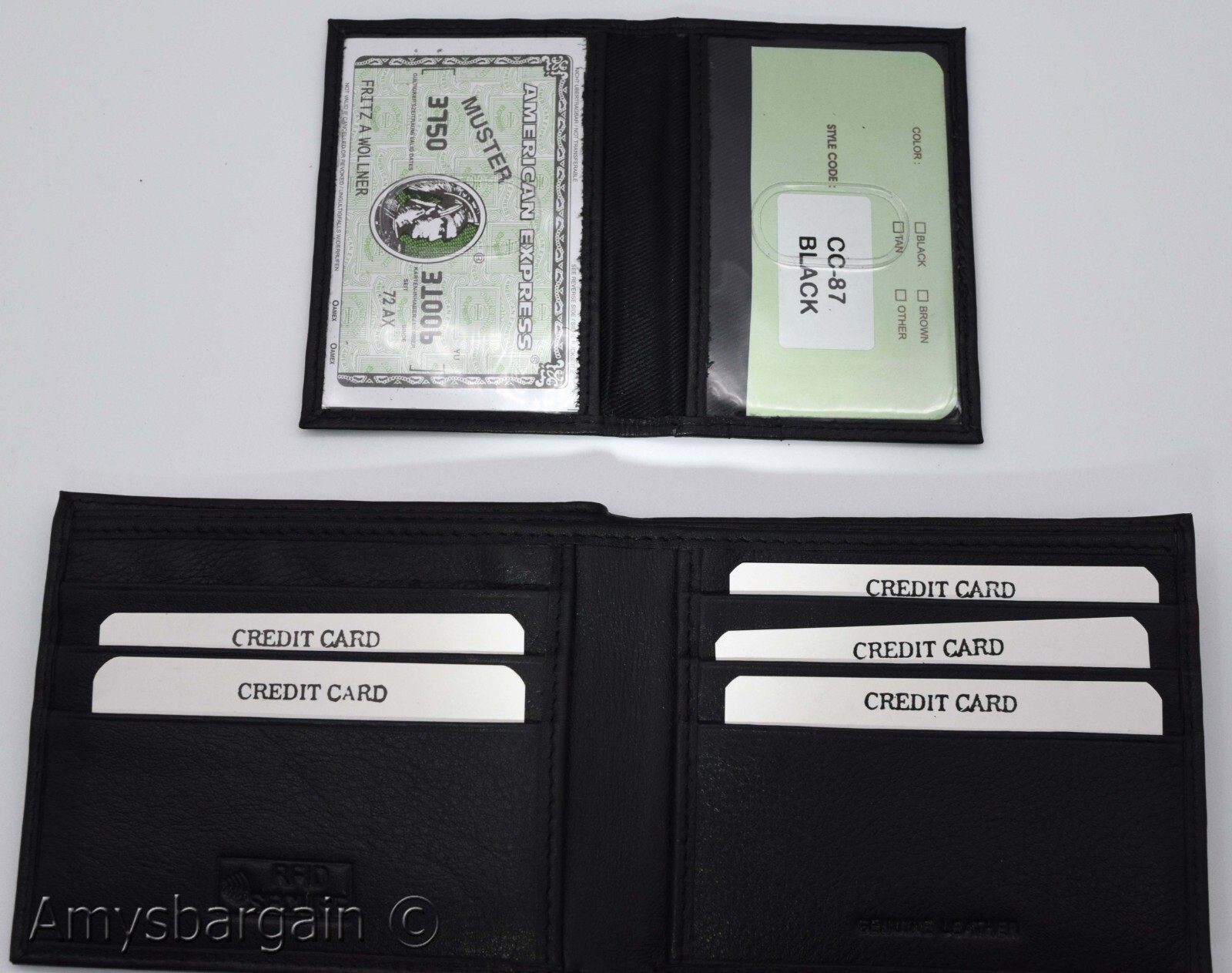 RFID men's wallet bifold genuine leather protect IDs credit cards new in box - Image 7